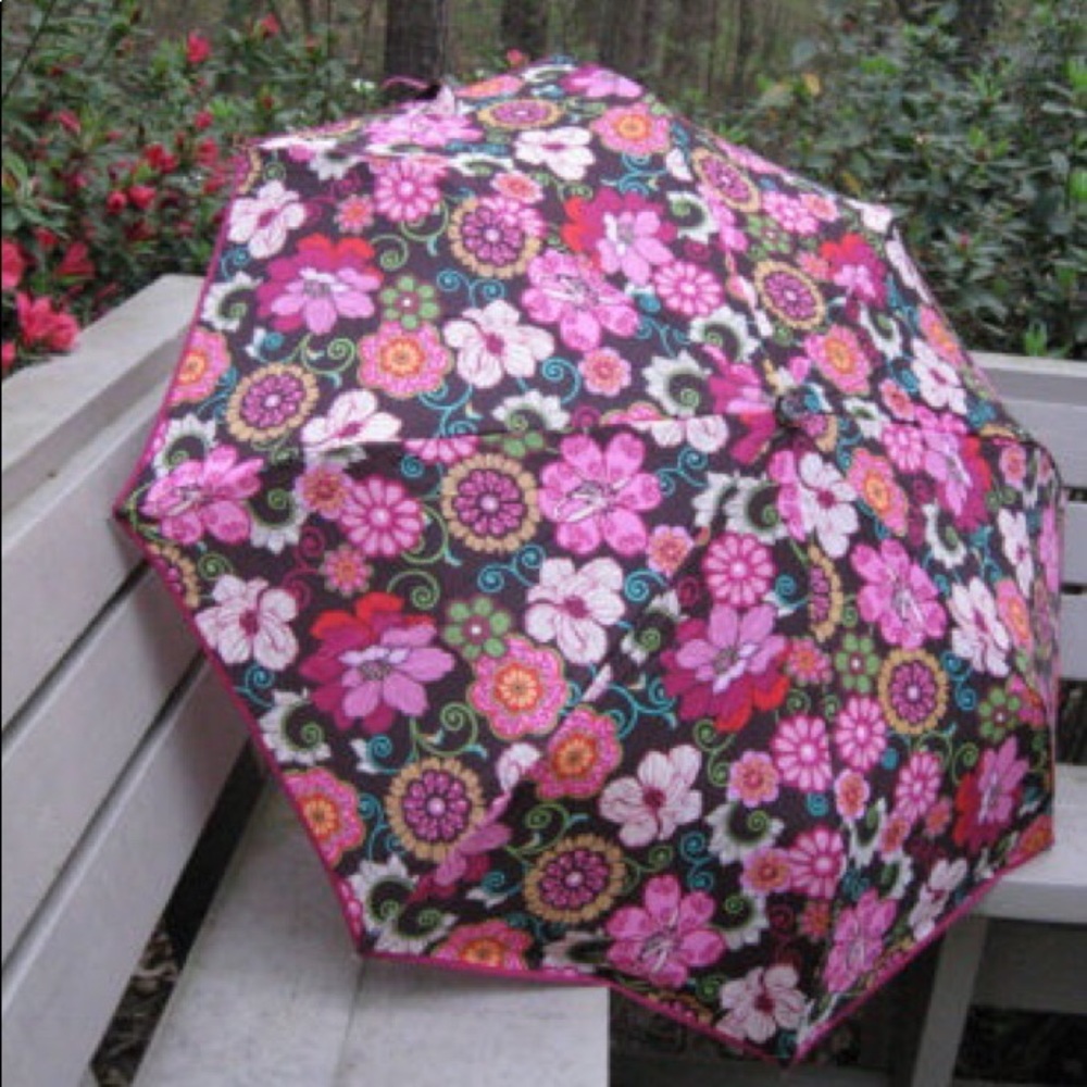 Vera Bradley Mod Floral Pink Umbrella